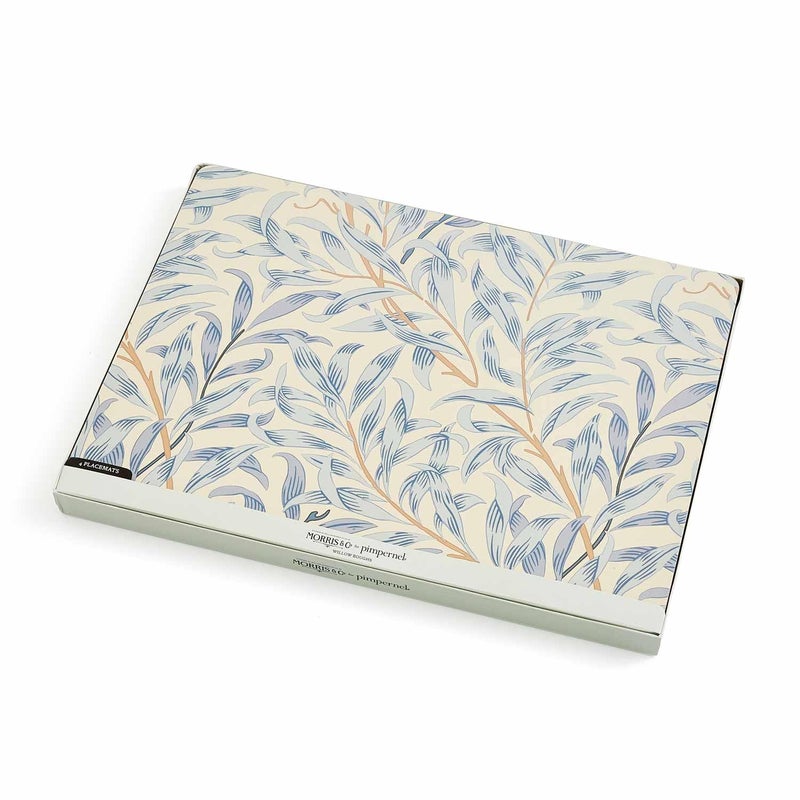 Pimpernel Morris & Co Willow Bough Blue Placemats, Set of 4 - Soft Blue Botanical Mats with Cork Backing for Dining Table Decor & Modern Tableware Accent for Everyday Meals at Home & Restaurants Use - Image 5